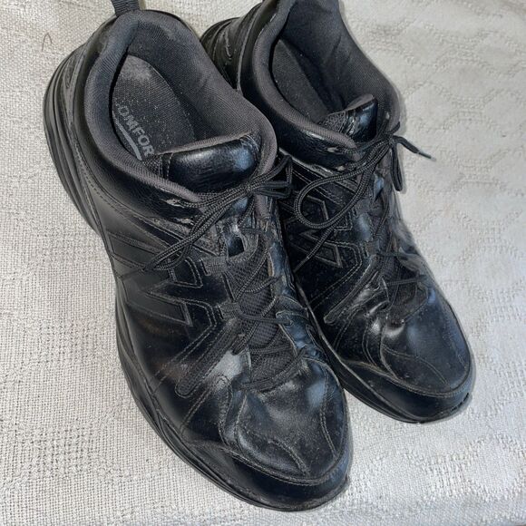 New Balance MX608V4 Men\'s Black Leather Walking Shoes Size 15 D Athleisure main image 10